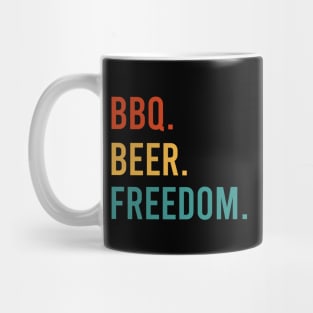 BBQ Beer Freedom Mug